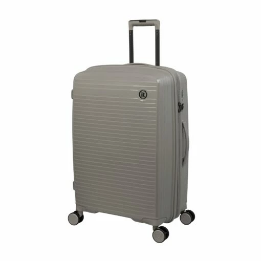 IT Luggage Spontaneous - Medium Plus (Feather Grey) -UK Suitcase Sales 2024 32559 HK15 2881 08FeathergraySSFrontpanel25in 448b9049 80fc 4424 a79b fd8688a12865