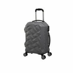 Ice Cap Plus - 3pc Set (Frost Grey) -UK Suitcase Sales 2024 32630 HK16 2528A08FrostedgreySSFrontpanel18.5in