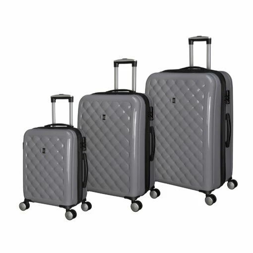 IT Luggage Cushion Lux - 3pc Set (Silver) -UK Suitcase Sales 2024 32631 HK16 1646A08Silver Aluminiumwhite SSFrontpanel