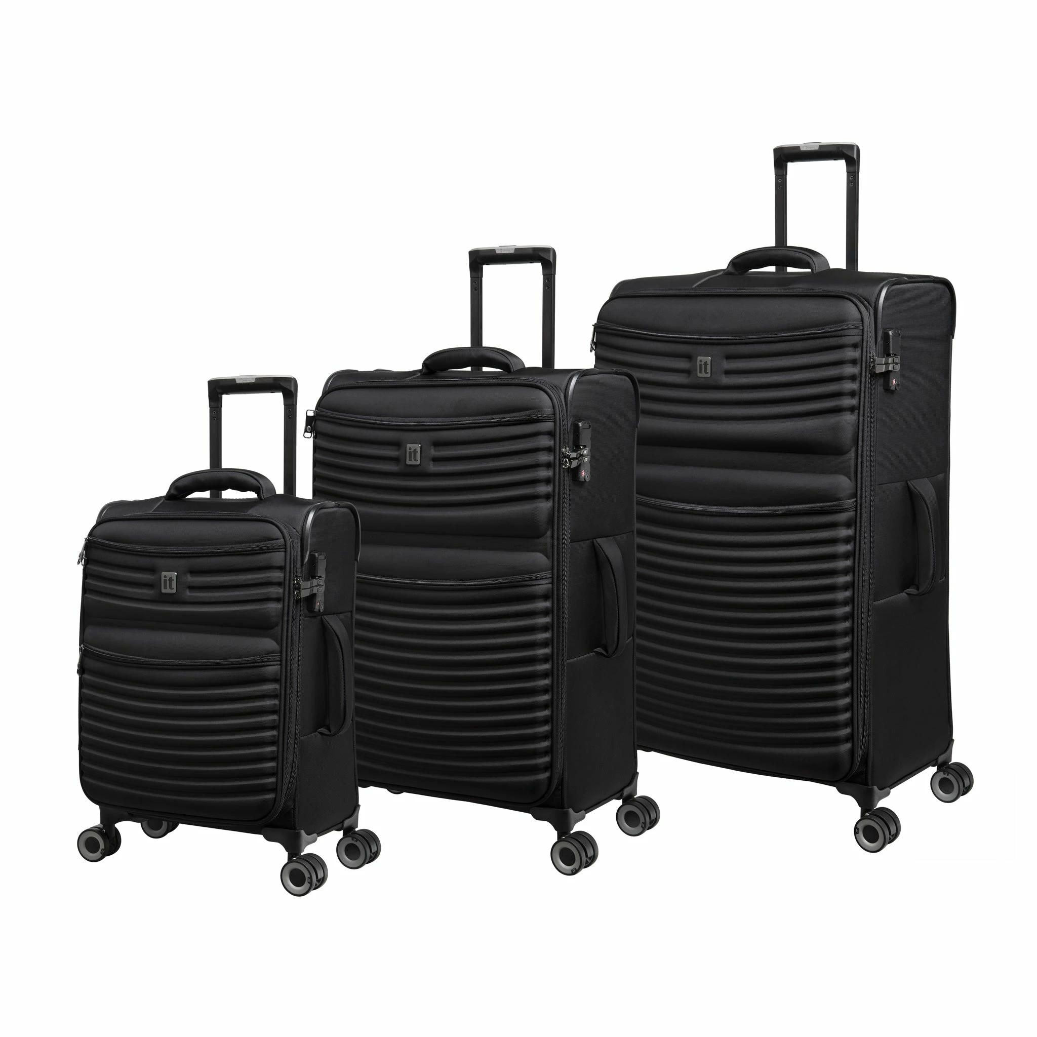 IT Luggage Precursor - 3pc Set (Black) 3 IT Luggage Precursor - 3pc Set (Black)
