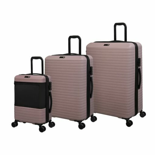 Attuned - 3pc Set (Pale Mauve) -UK Suitcase Sales 2024 32772 UK16 2620 08PalemauveSSFrontpanel