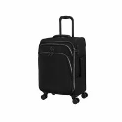 IT Luggage Trinary - 4pc Set (Black) -UK Suitcase Sales 2024 32909 UK12 2875 08BlackSSFrontpanel19.4in