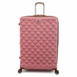 IT Luggage Indulging - 4pc Set (Flamingo Pink) -UK Suitcase Sales 2024 32964 UK16 3039 08FlamingoPinkSSFrontpaneldirectly29in