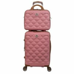 IT Luggage Indulging - 4pc Set (Flamingo Pink) -UK Suitcase Sales 2024 32964 UK16 3039 08 16 3039 15FlamingoPinkSSFrontpanel18.5 13.7in
