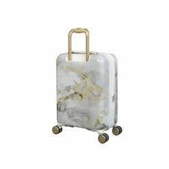 IT Luggage Sheen - Cabin (Gold Greyscale Marble) -UK Suitcase Sales 2024 32980 UK16 2269B08GoldgreyscalemarbleSSBackpanel18.9in