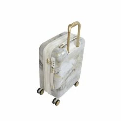 IT Luggage Sheen - Cabin (Gold Greyscale Marble) -UK Suitcase Sales 2024 32980 UK16 2269B08GoldgreyscalemarbleSSBacktop18.9in