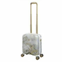 IT Luggage Sheen - Underseat (Gold Greyscale Marble) -UK Suitcase Sales 2024 32980 UK16 2269B08GoldgreyscalemarbleSSFrontpanel14.7infullyextended 9e778825 dada 4e7e 9164 c1127c29b342