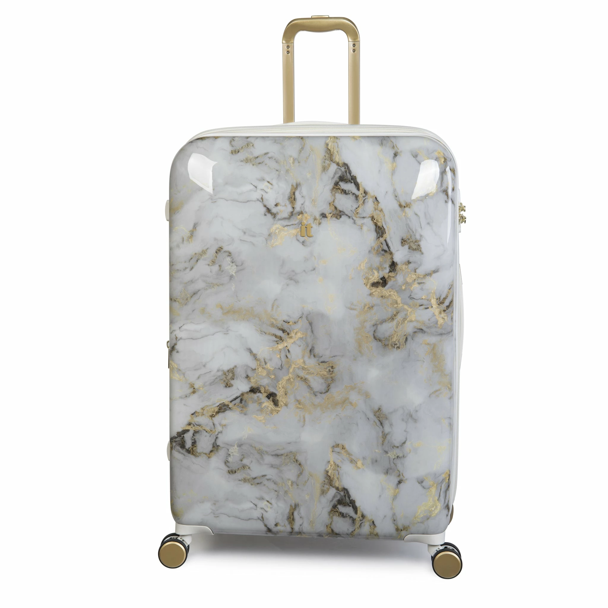 IT Luggage Sheen - 4pc Set (Gold Greyscale Marble) 6 IT Luggage Sheen - 4pc Set (Gold Greyscale Marble) - Image 4