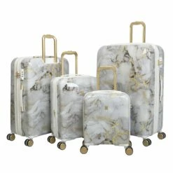 IT Luggage Sheen - 4pc Set (Gold Greyscale Marble) 22 IT Luggage Sheen - 4pc Set (Gold Greyscale Marble) -UK Suitcase Sales 2024 32980 UK16 2269B08GoldgreyscalemarbleSSFrontpanelset2