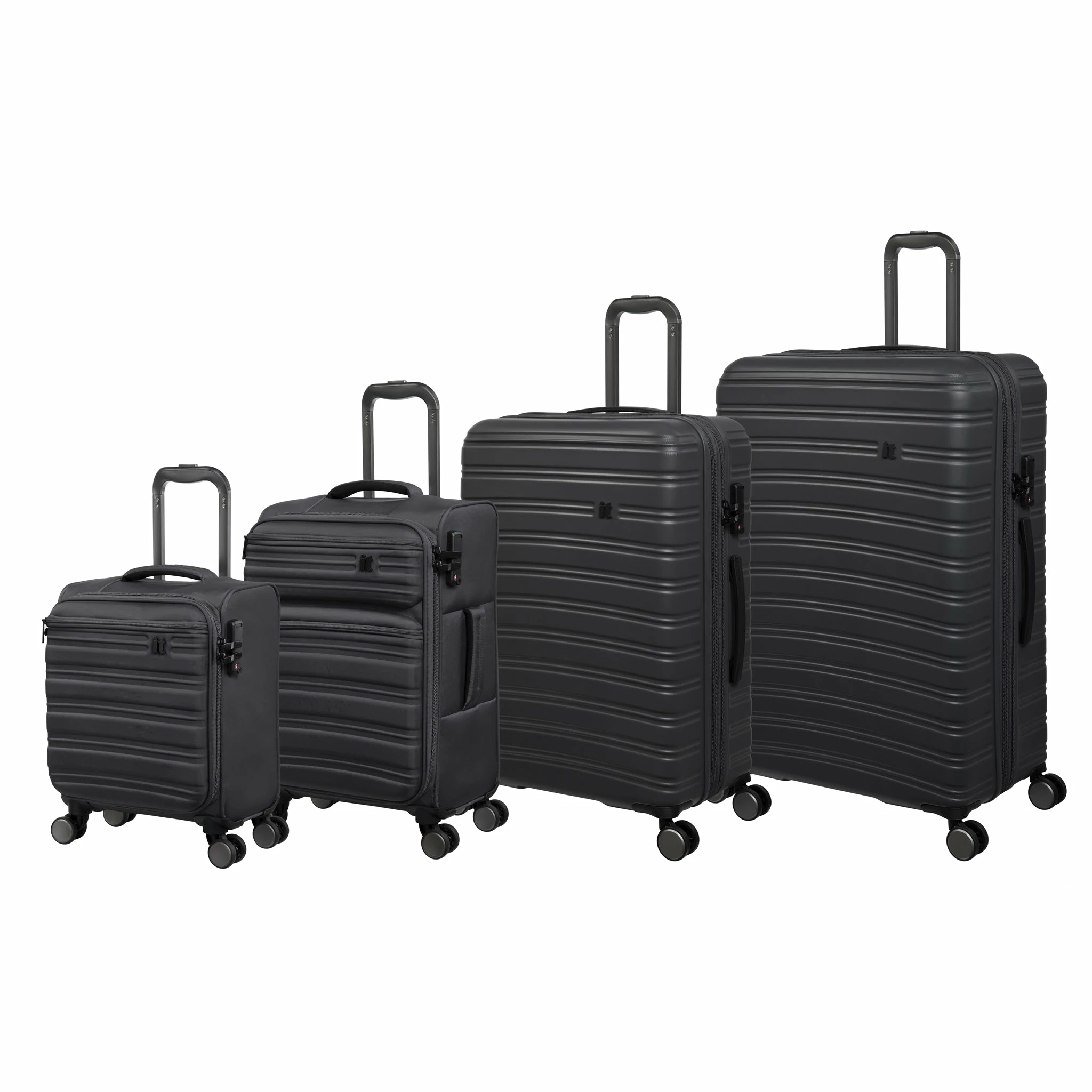 IT Luggage Fusional - 4pc Set (Warm Charcoal) 4 IT Luggage Fusional - 4pc Set (Warm Charcoal) - Image 2