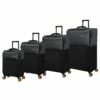 Duo-Tone - 4pc Set (Pewter & Black) -UK Suitcase Sales 2024 33080 UK12 1519B08Pewter BlackSSFrontpanel