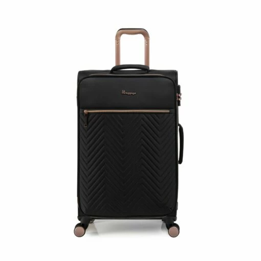 IT Luggage Bewitching - Medium (Black) -UK Suitcase Sales 2024 33095 UK12 2686 08BlackSSFrontpaneldircetly23.7in 464a7cf1 ccef 4465 8527 0c8fb1ed7125