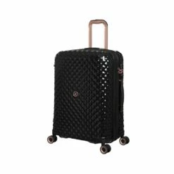 IT Luggage Glitzy - 5pc Set (Black) -UK Suitcase Sales 2024 33109 UK16 2888A08BlackSSFrontpanel23in