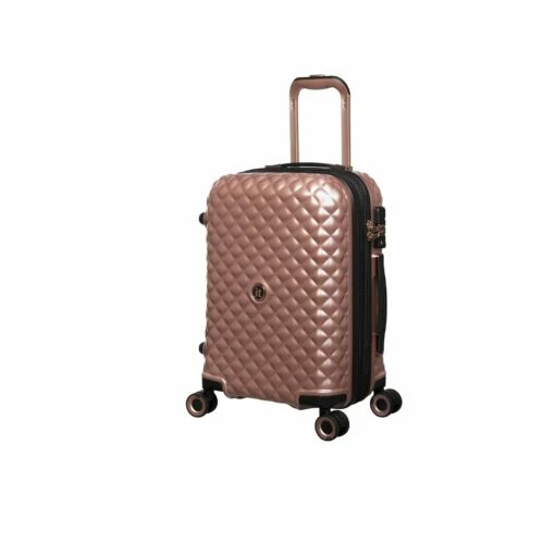 IT Luggage Glitzy - Cabin (Metallic Rose Gold) -UK Suitcase Sales 2024 33109 UK16 2888A08MetallicrosegoldSSFrontpanel18.5in 29e4bc2d 1c8d 4176 b681 30dc53dece0f