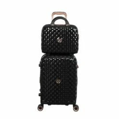 IT Luggage Glitzy - Vanity Case (Black) 16 IT Luggage Glitzy - Vanity Case (Black) -UK Suitcase Sales 2024 33109 UK16 2888A08 16 2888A15BlackSSFrontpanel