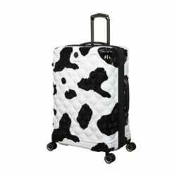 IT Luggage Indulging - Medium Plus (Moo Cow Print) -UK Suitcase Sales 2024 33198 UK16 3039A08Moocowblack whiterepeatprintSSFrontpanel25in efe80412 a107 4425 b8b6 03ba6b057db8