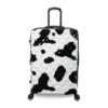 IT Luggage Indulging - Medium Plus (Moo Cow Print) -UK Suitcase Sales 2024 33198 UK16 3039A08Moocowblack whiterepeatprintSSFrontpaneldirectly25in 64b97a89 8108 4d49 9d98 a22930f0209b