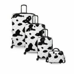 IT Luggage Indulging - Medium Plus (Moo Cow Print) -UK Suitcase Sales 2024 33198 UK16 3039A08Moocowblack whiterepeatprintSSFrontpaneldirectlyset2 08fe88ce 0d7e 457d 87e5 e8161ebb7f55