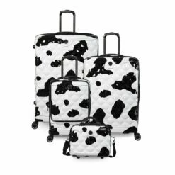 IT Luggage Indulging II - 4pc Set (Moo Cow Print)