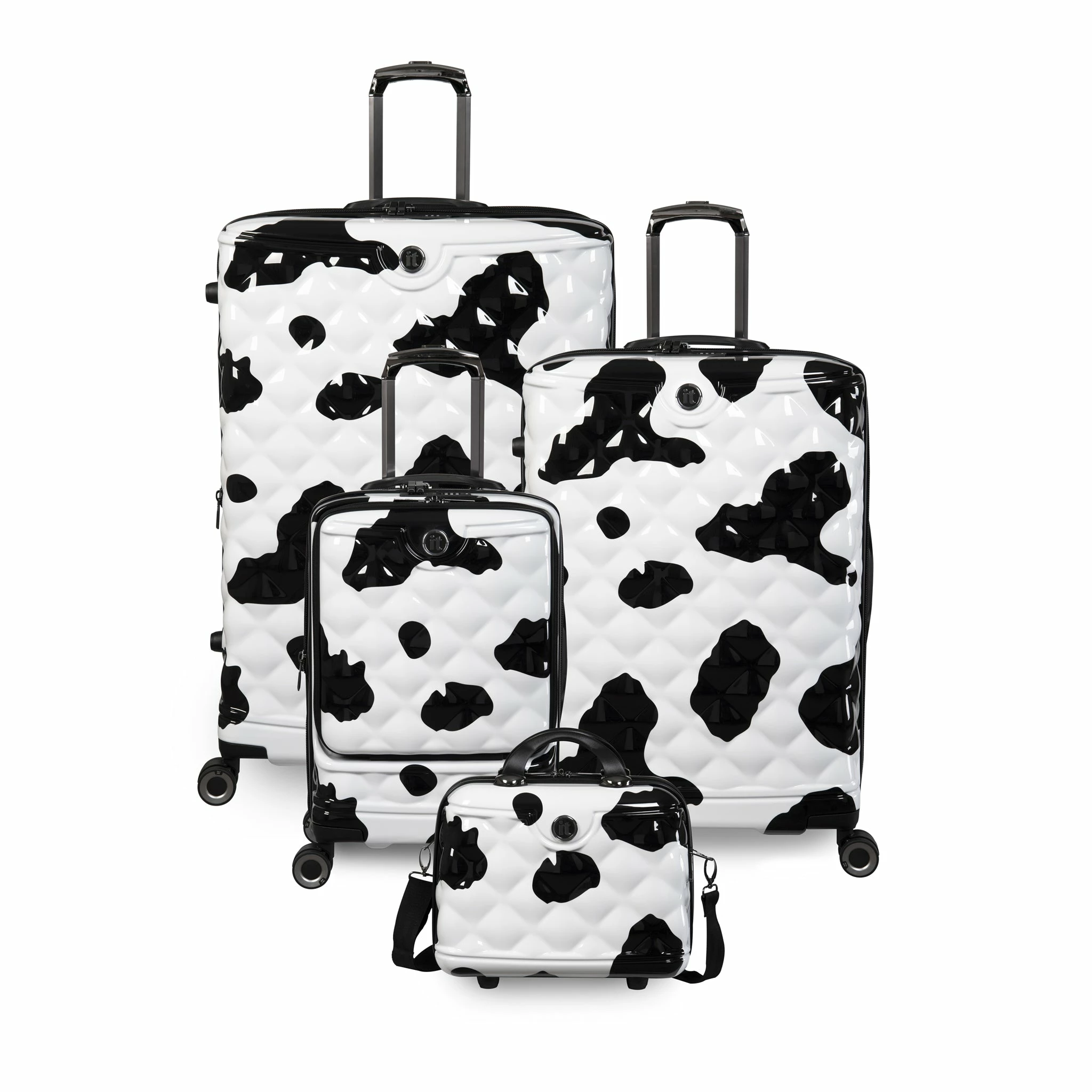 IT Luggage Indulging II - 4pc Set (Moo Cow Print) 3 IT Luggage Indulging II - 4pc Set (Moo Cow Print)