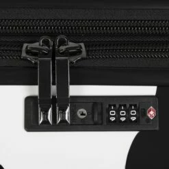 IT Luggage Indulging - Cabin (Moo Cow Print) -UK Suitcase Sales 2024 33198 UK16 3039A08Moocowblack whiterepeatprintSSTSAlock fd829c70 7691 4cee 97b5 c9f2104b908f