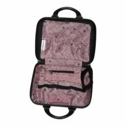 IT Luggage Indulging - Vanity Case (Moo Cow Print) -UK Suitcase Sales 2024 33198 UK16 3039A15Moocowblack whiterepeatprintSSInterior 078b8f4e 9715 4b3c 88e0 261c6ed5038f