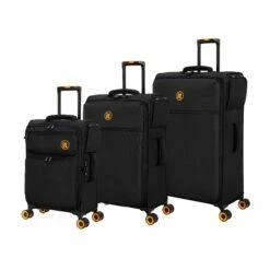 Simultaneous - 3pc Set (Black) -UK Suitcase Sales 2024 33202 UK12 2900 08BlackSSFrontpanel