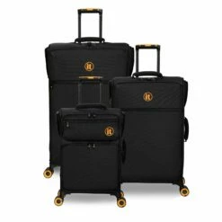 Simultaneous - Cabin (Black) -UK Suitcase Sales 2024 33202 UK12 2900 08BlackSSFrontpaneldirectlyset2 e8e5a0cf 1f20 4965 8afd ff36d91d7387