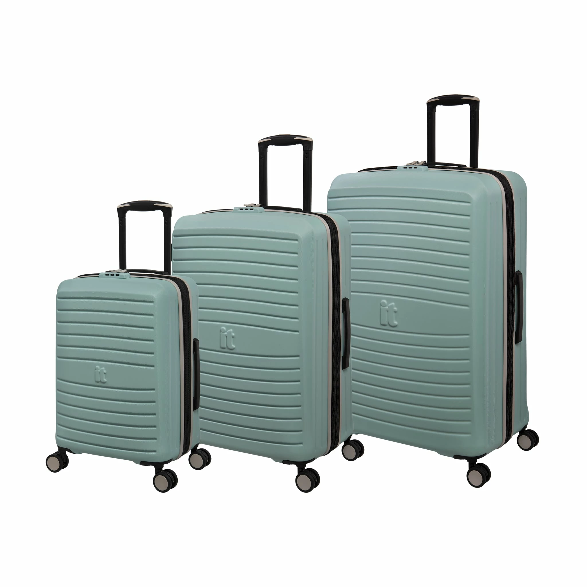 IT Luggage Eco-Protect - 3pc Set (Mint Eggshell) 3 IT Luggage Eco-Protect - 3pc Set (Mint Eggshell)