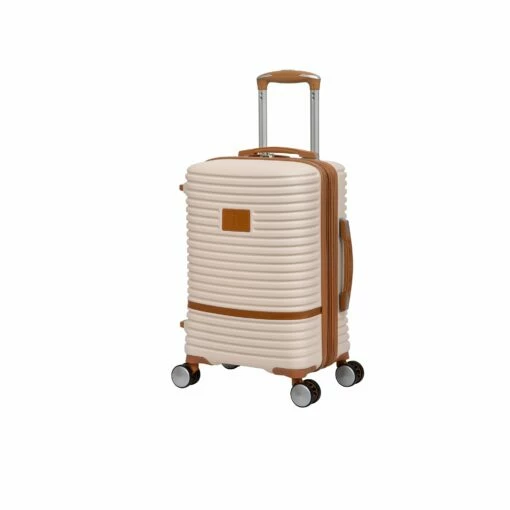 IT Luggage Replicating - Cabin (Cream) -UK Suitcase Sales 2024 61284 US16 2632 08ButtercreamS176SSFrontpanel18.5in