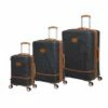 IT Luggage Replicating - 3pc Set (Charcoal) -UK Suitcase Sales 2024 61284 US16 2632 08DarkshadowwithalmondtrimS015SSFrontpanel
