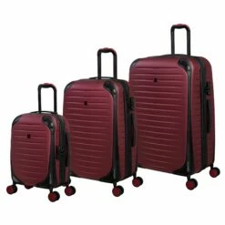 IT Luggage Lineal - 3pc Set (Wine Red)