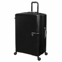 IT Luggage Helixian - 3pc Set (Black) -UK Suitcase Sales 2024 61334 US16 2842 08BlackS001SSFrontpanel29in