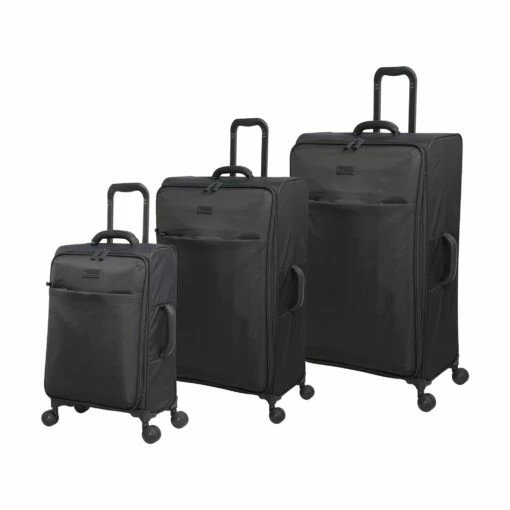 IT Luggage Lustrous - 3pc Set (Charcoal) -UK Suitcase Sales 2024 61362 US12 2194 08CharcoalS561SSFrontpanelB