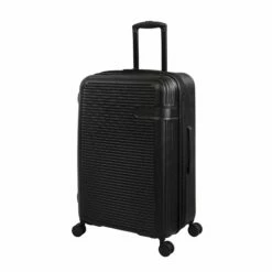 IT Luggage Valiant - 4pc Set (Black) -UK Suitcase Sales 2024 61437 US16 2914 08BlackS001SSFrontpanel25in