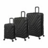 Eco-Pulse - 3pc Set (Black) -UK Suitcase Sales 2024 61607 US16 3013E08BlackS001SSFrontpanel