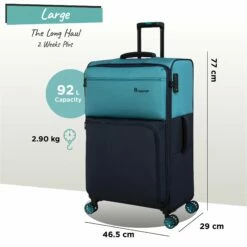Duo-Tone - Large (Capri Breeze / Dress Blues) 15 Duo-Tone - Large (Capri Breeze / Dress Blues) -UK Suitcase Sales 2024 Duo Tone Large Capri dims weights