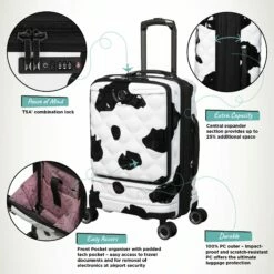 IT Luggage Indulging II - Cabin With Pocket (Moo Cow Print) 20 IT Luggage Indulging II - Cabin With Pocket (Moo Cow Print) -UK Suitcase Sales 2024 Indulging Moo Cabin Pocket Infographic