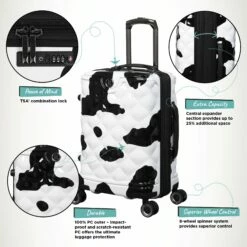IT Luggage Indulging - Cabin (Moo Cow Print) -UK Suitcase Sales 2024 Indulging Moo Cabin Infographic 14bb5b21 be37 4aa9 be3a cffe5842d96d