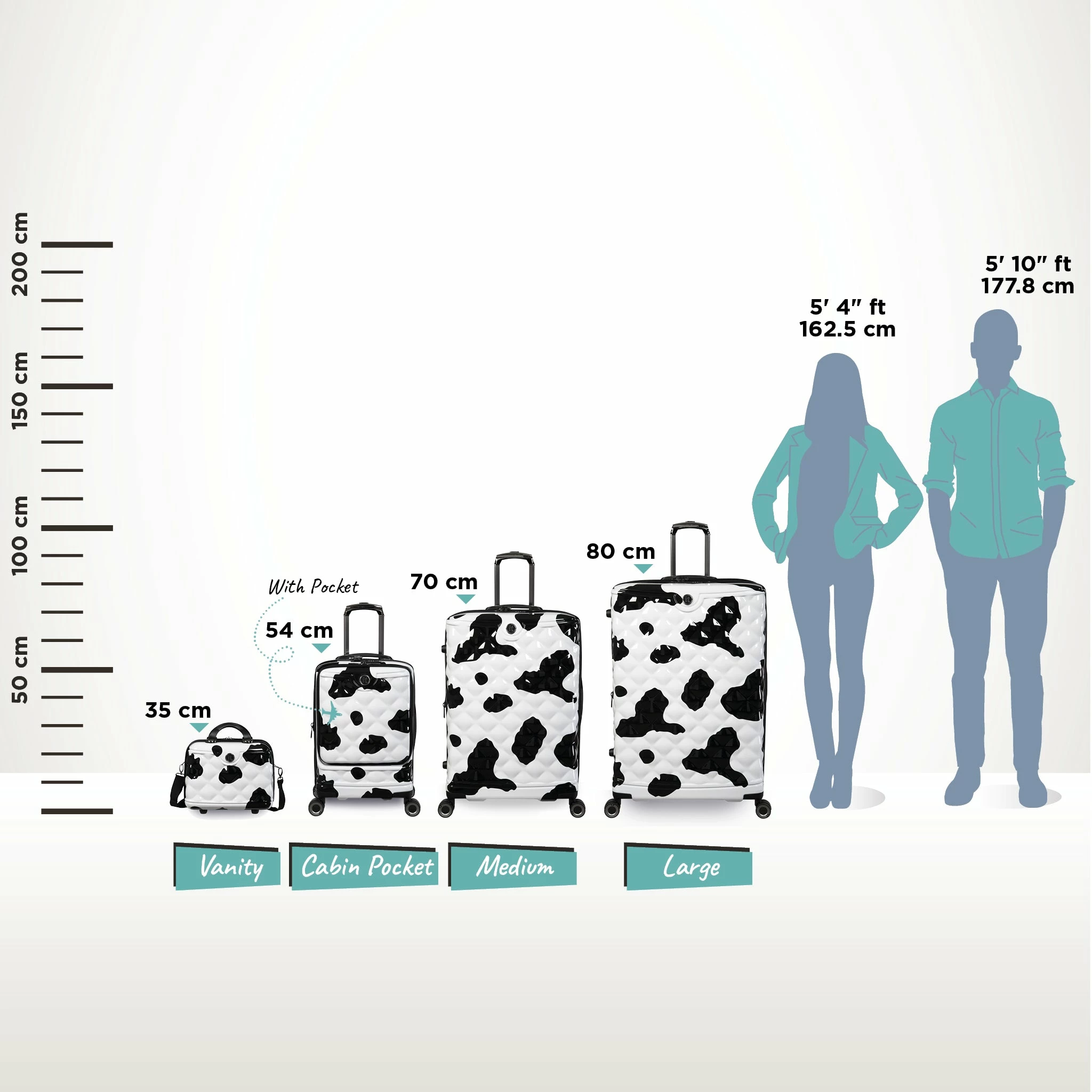 IT Luggage Indulging II - Cabin With Pocket (Moo Cow Print) 18 IT Luggage Indulging II - Cabin With Pocket (Moo Cow Print) - Image 16