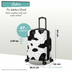 Front Page -UK Suitcase Sales 2024 Indulging Moo cabin dims weights