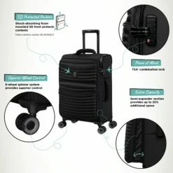 IT Luggage Precursor - Cabin (Black) -UK Suitcase Sales 2024 Precursor Cabin Black Infographic
