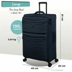 IT Luggage Precursor - Large (Dress Blues) 27 IT Luggage Precursor - Large (Dress Blues) -UK Suitcase Sales 2024 Precursor Large blue dims weights