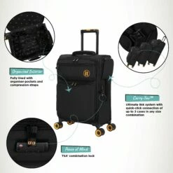 Simultaneous - Cabin (Black) -UK Suitcase Sales 2024 Simultaneous Cabin Blk Infographic