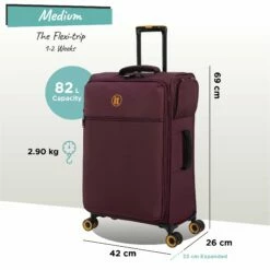 Simultaneous - Medium (French Port) 23 Simultaneous - Medium (French Port) -UK Suitcase Sales 2024 Simultaneous Med French Port dims weights