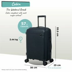 IT Luggage Spontaneous - Cabin (Blueberry) 25 IT Luggage Spontaneous - Cabin (Blueberry) -UK Suitcase Sales 2024 Spontaneous Cabin blueberry dims weights