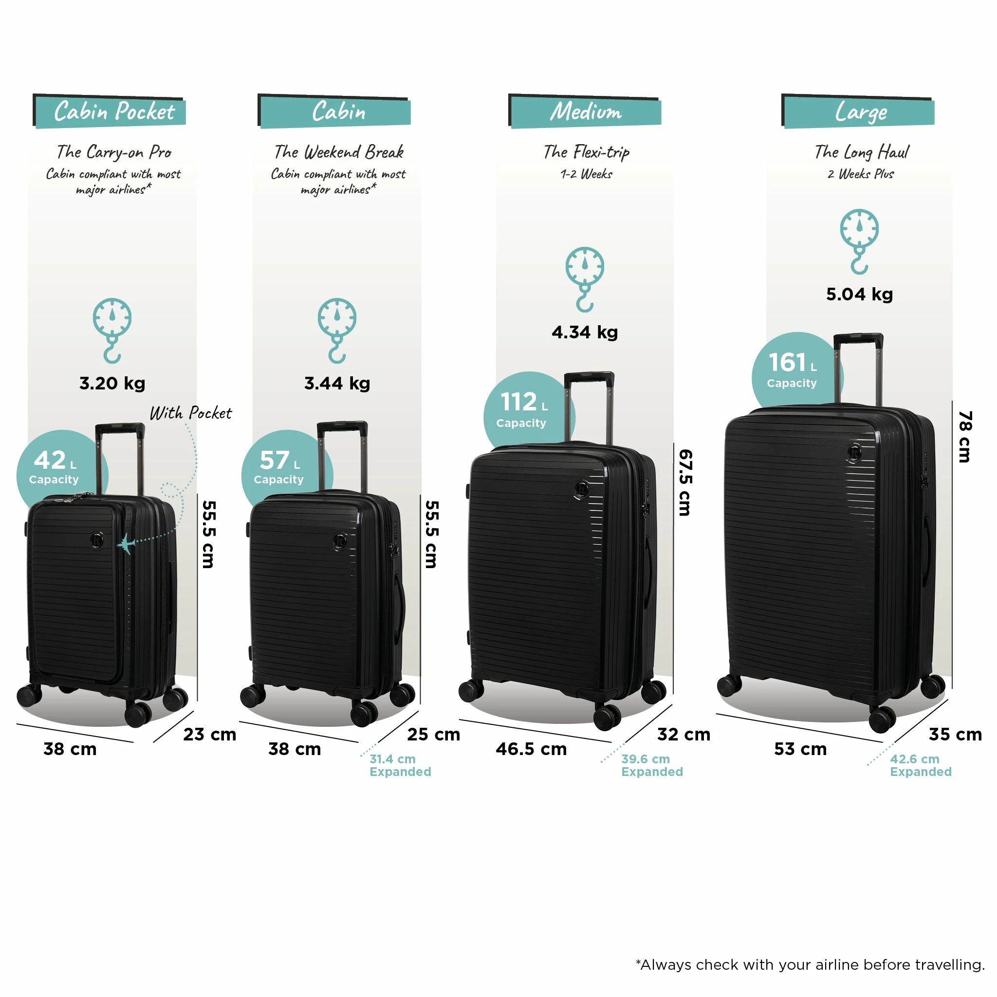 IT Luggage Spontaneous - Medium Plus (Black) 12 IT Luggage Spontaneous - Medium Plus (Black) - Image 10
