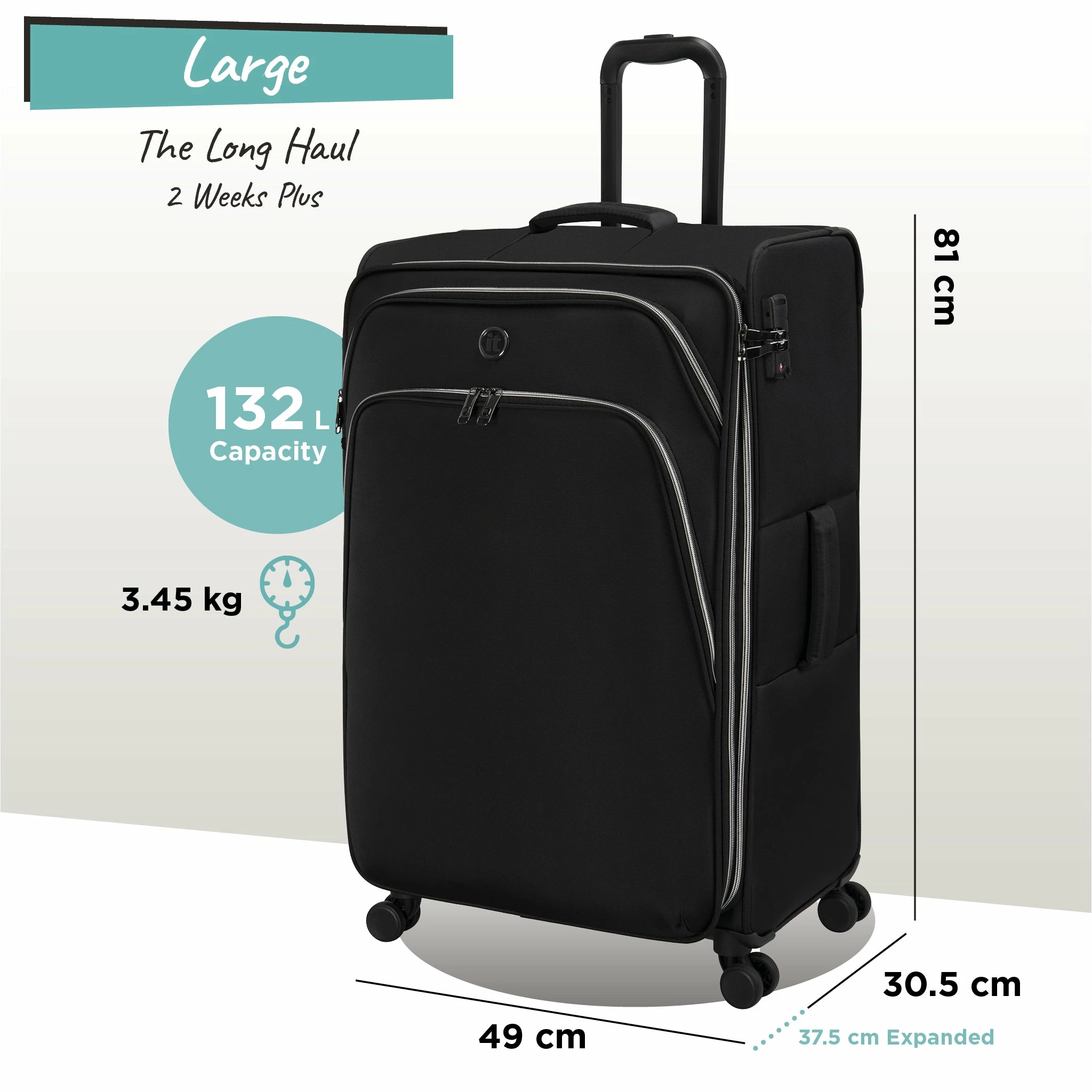 IT Luggage Trinary - Large (Black) 4 IT Luggage Trinary - Large (Black) - Image 2