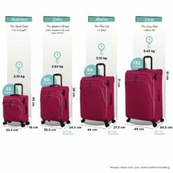 IT Luggage Trinary - Underseat (Viva Magenta) 26 IT Luggage Trinary - Underseat (Viva Magenta) -UK Suitcase Sales 2024 Trinary set magenta dims weights dc9599dd 0ac1 4f2f b4b7 a91550219a11