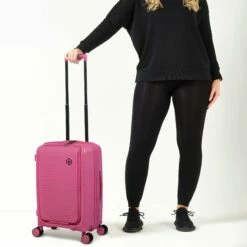 IT Luggage Spontaneous II - Cabin With Pocket (Azalea Pink) -UK Suitcase Sales 2024 it Luggage MAR23 04 V2 PINK